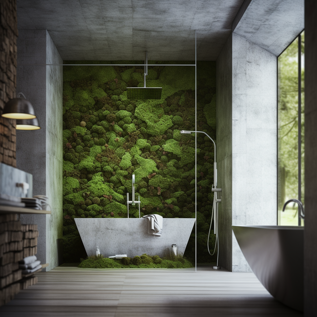 Shower Moss Wall