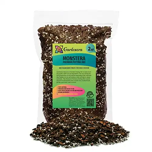 Premium Monstera Potting Soil - 2 Quart Bag