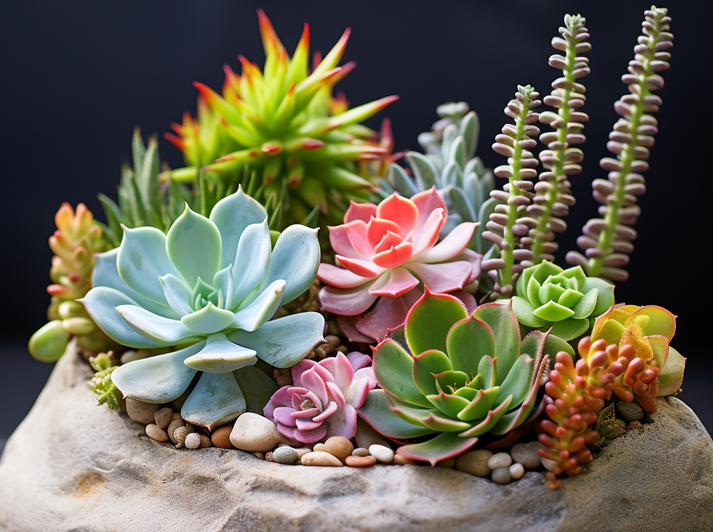 can you plant succulents in rocks