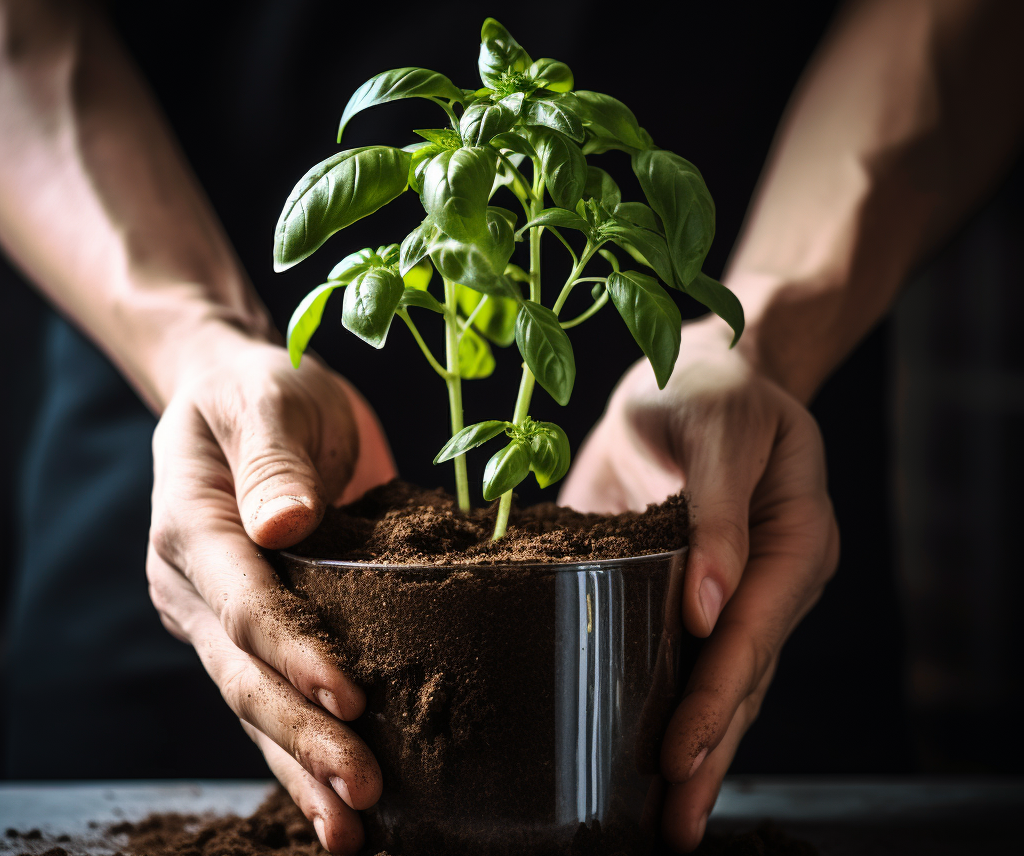 planting hydroponic plants in soil
